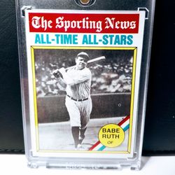 BABE RUTH 1976 Toops Card Great Condition 