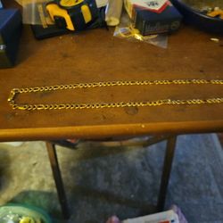 24" Gold Plated Figaro Link Chain