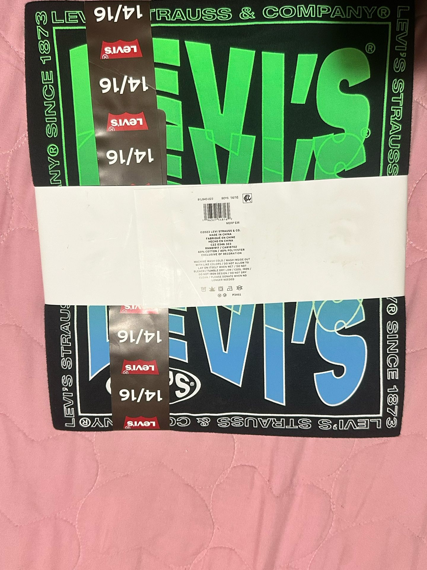 Levi’s 2 Pack T Shirt Glow In The Dark