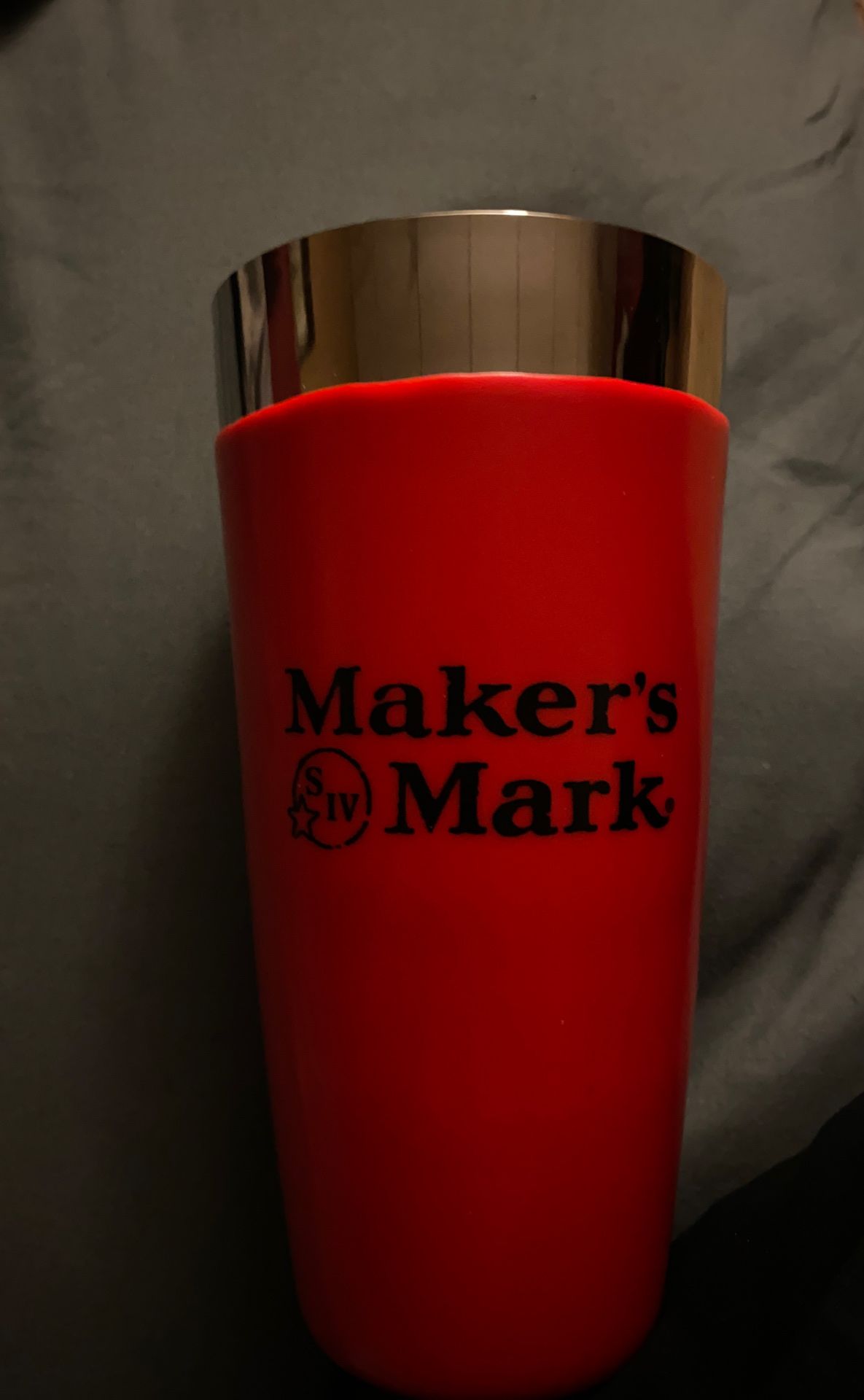 Makers Mark drink shaker