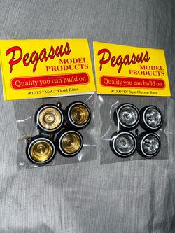 Model Car gold&chrome rims