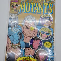 Marvel Comics The New Mutants #87 1st Appearance Of Cable Gold Variant 1990 Here Comes The Man Called Cable