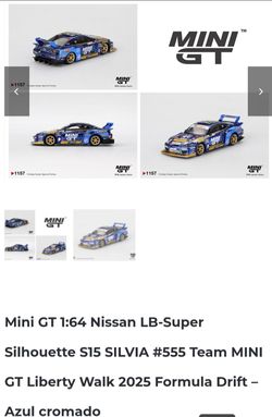 Mini GT 1.64 Nissan Silvia S15