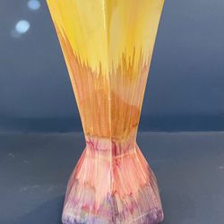Unique Shaped Vase With Beautiful Colors! 