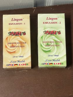 NIB Lisen Health Lingon Emulsion 1 & 2 Set (60ml / 2.0oz each)