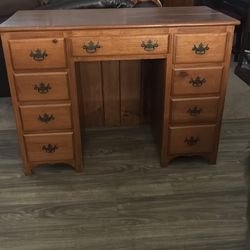 Solid wood, handmade desk