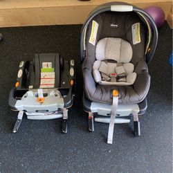 Chicco Car Seat With Both Car Seat Bases 