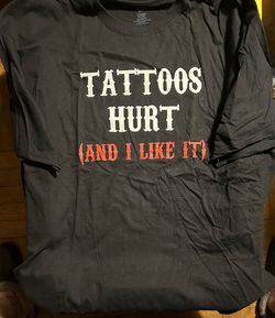 Unisex Black Tee Shirt - Tattoos