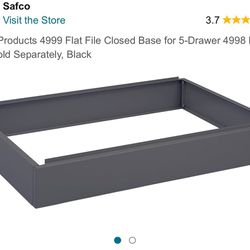 Safco Products 4999 Flat File Closed Base for 5-Drawer 4998 Flat 