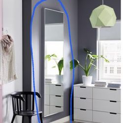 IKEA Hovet Aluminum Silver Mirror LARGE 77 1/8  “ X 30 3/4 “ X 2 3/8”