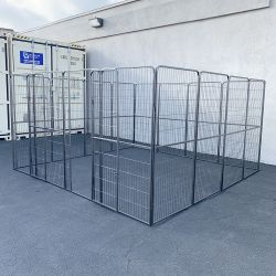 $360 (New) Heavy duty 10x10x5ft tall pet playpen 16-panel dog crate kennel exercise cage fence 