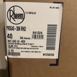 Rheem water Heater