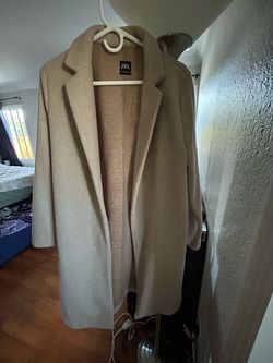 ZARA Tan Coat XL