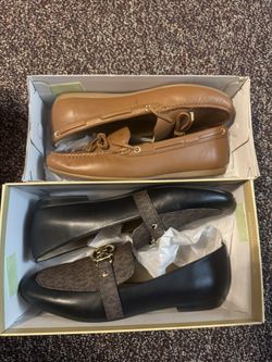 Michael Kors Women’s Size 10 Loafers Bundle – Sutton Moc + Logo Strap Flats NIB