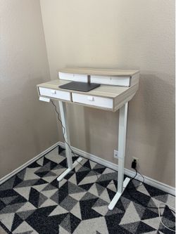 Electric Standing Desk with Drawers