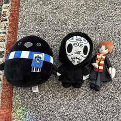 Harry Potter Themed Plush Lot – Ravenclaw, Ron & Death Eater