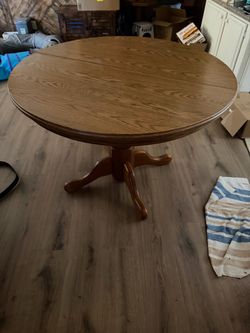 Solid wood table