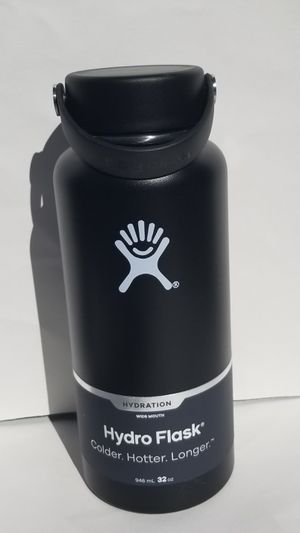 Photo Hydro Flask Water Bottle With Flex Cap Black 32oz