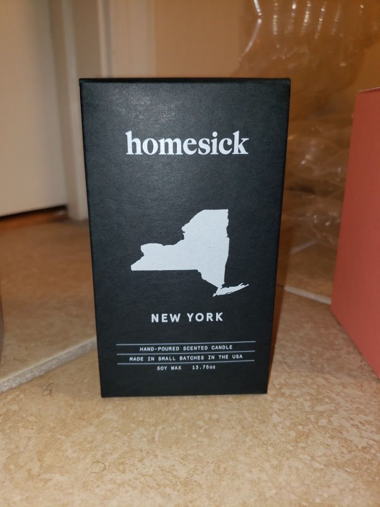 Homesick New York State Soy Candle