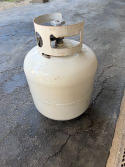 Empty propane tank