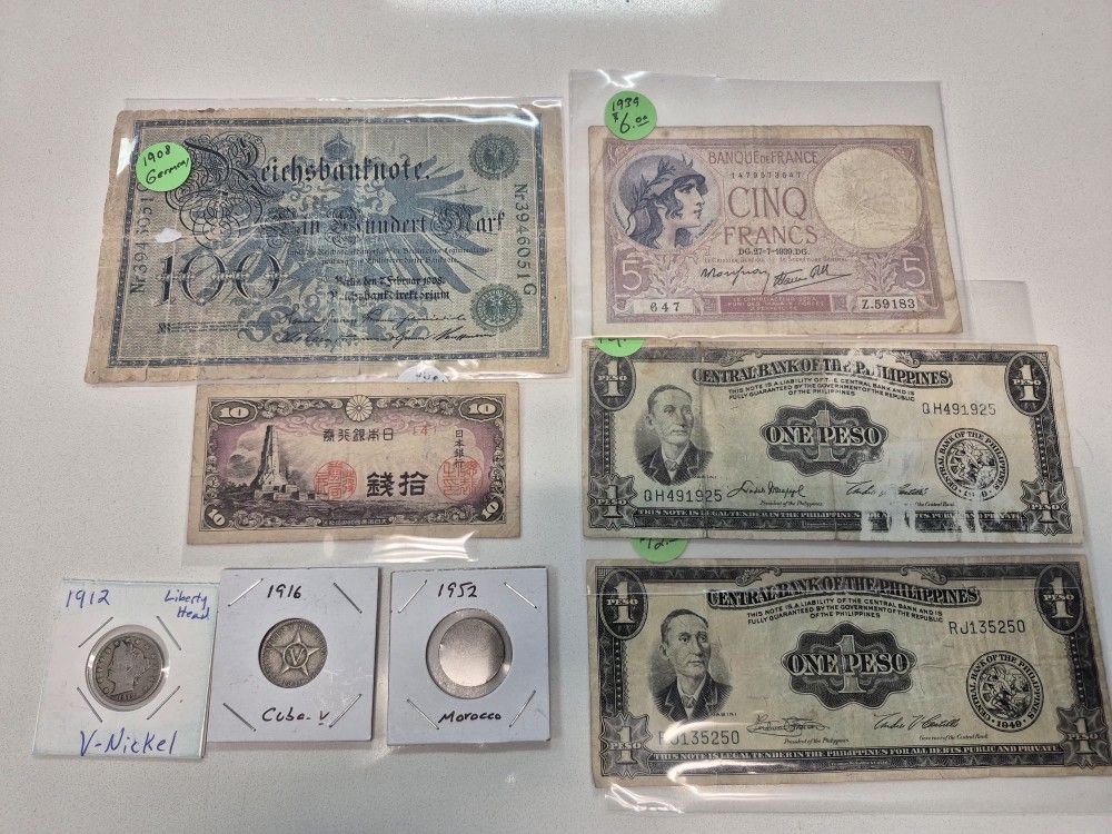 Vintage Coins & Currency From U.S & World Countries