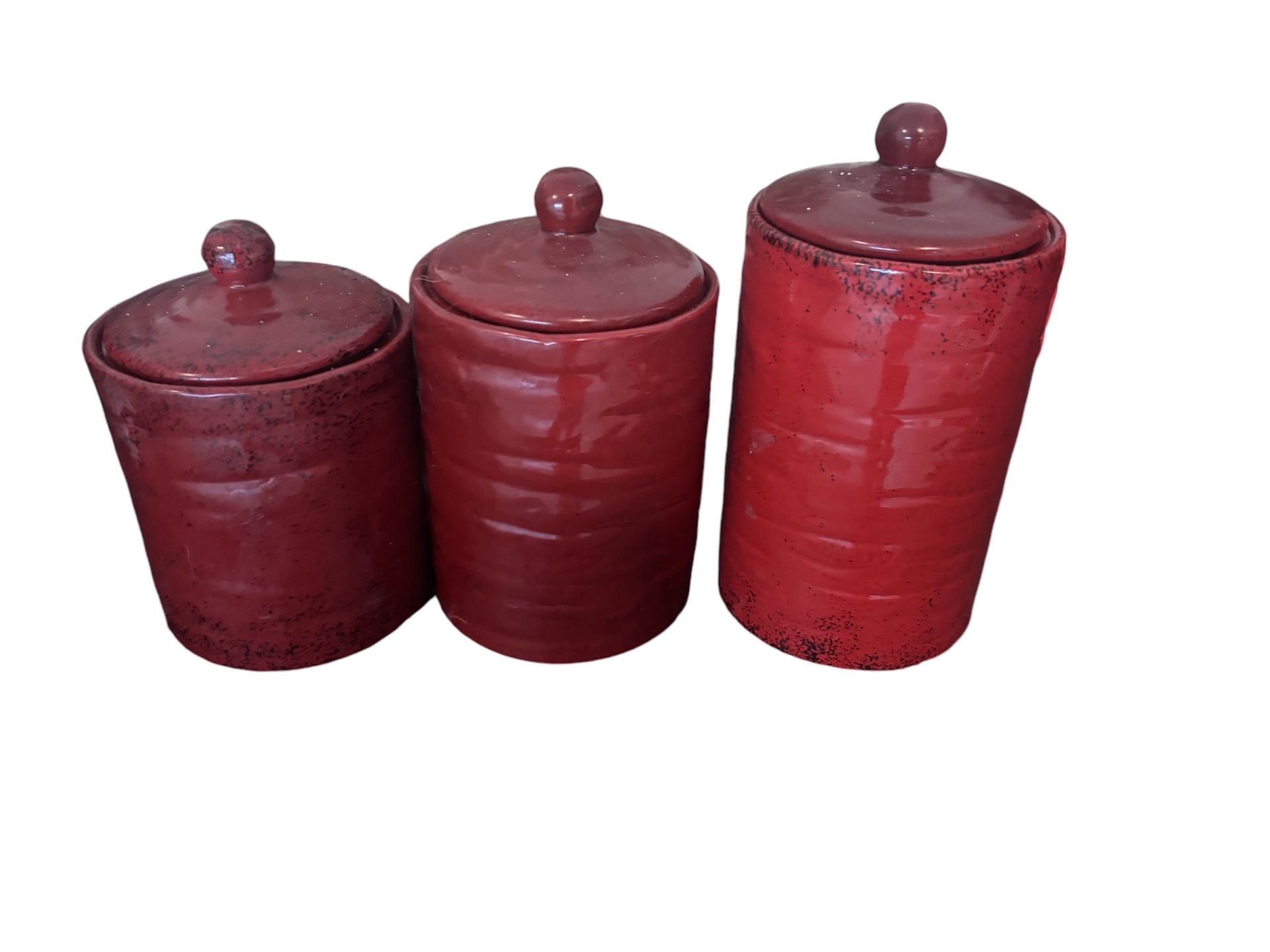 Maroon Canister Set