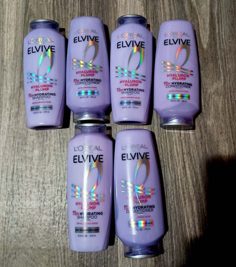L'Oreal Paris Elvive Hyaluron Plump Shampoo & Conditioner BUNDLE