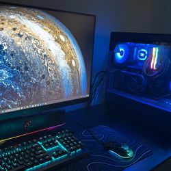 Gaming PC With Monitor And Accessories 