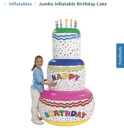 Blow Up Birthday Cake