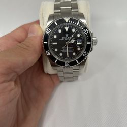 Black And Silver Watch