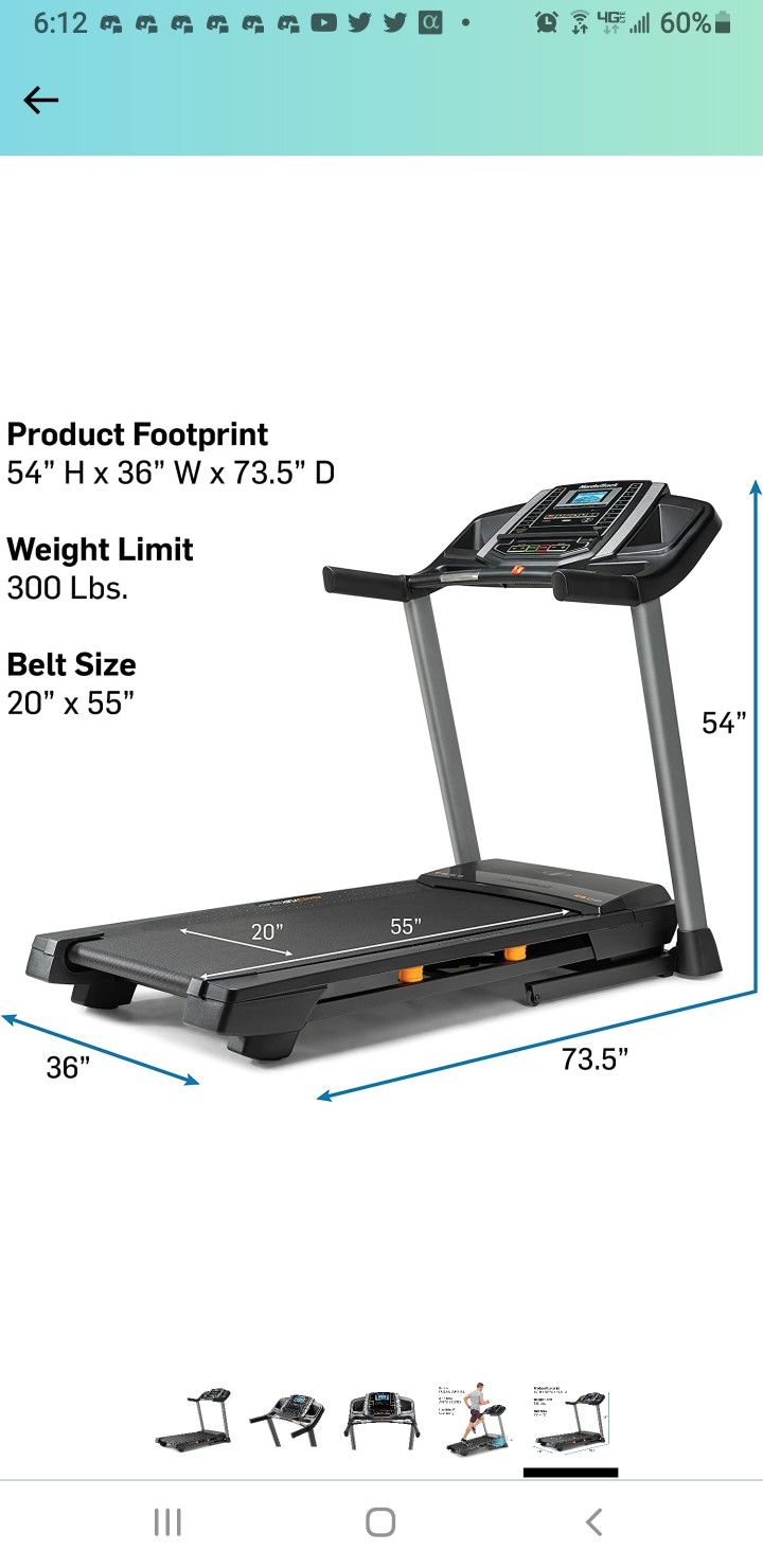 NORDIC TRACK T6.5S TREADMILL NEW SEALED for Sale in Atwater, CA OfferUp