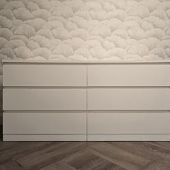 Glossy White Dresser 