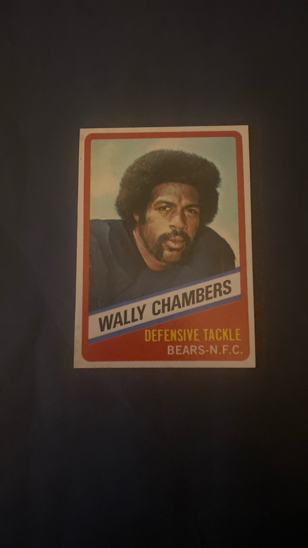 1976 Topps Wonder Bread Wally Chambers #15