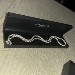 Sterling Silver 925 Brand New Rope Necklace 