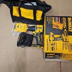 Dewalt Drill - 20-Volt Lithium-Ion Cordless Compact 1/2 in

 With Battery And Charger 