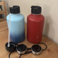 2 Iron flask 64 oz water bottle used