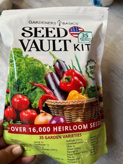 Gardeners Basics Seed Vault Kit 35 Packets