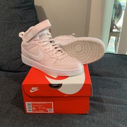 Nike Court Mid Pearl Pink / White Sz 6Y