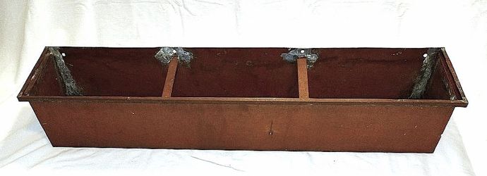 Solid Copper Planter Window Box / Liner 43" Wide 