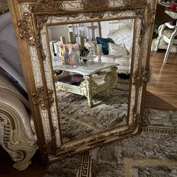 Large Ornate Gold frame mirror