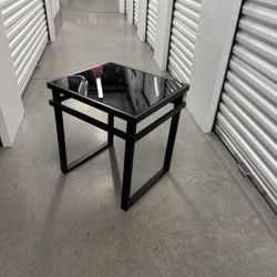 Glass Side Table End Table