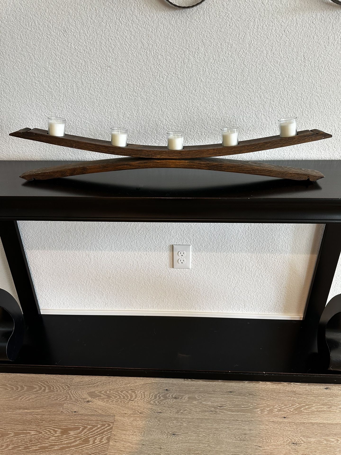 Wine Barrel Home Decor Centerpiece