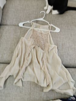Whimsical beige top
