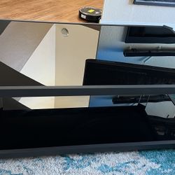 Black Glass Top Coffee Table