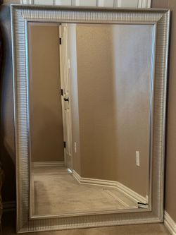 Beautiful Vintage Wall Mirror. Size: 35 3/4 wide length 50 1/2