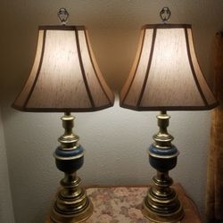 vintage stiffel  brass Lamps 