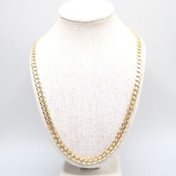 14K Yellow Gold Curb Chain (22 Inches) (Local Purchase Only)