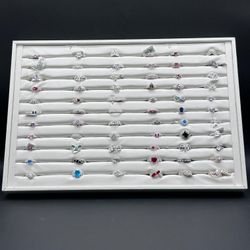 Anillos De Dama Talla 6 & 7 Plata Ley .925