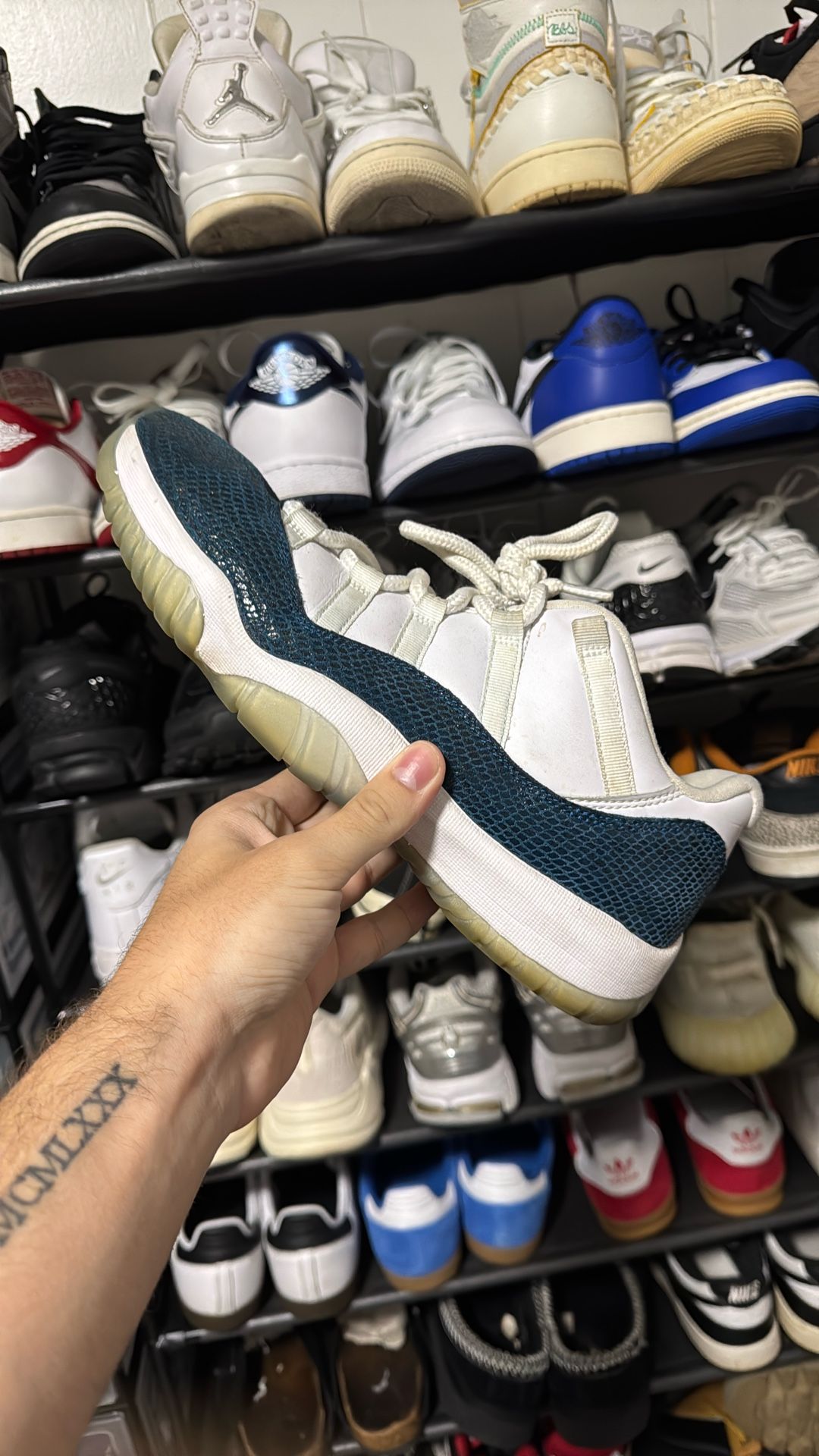 Jordan 11 Navy Snakeskin