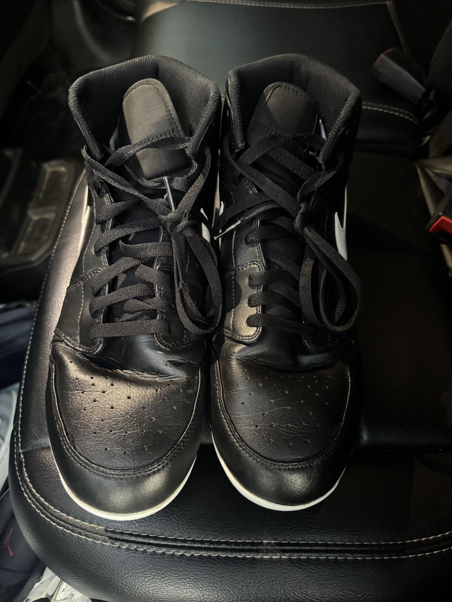 Jordan 1 Black Cleats size 12